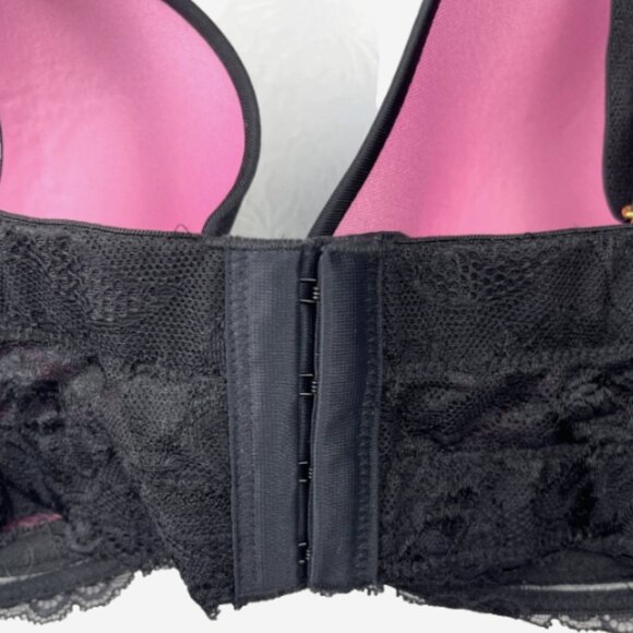 City Chic Black Pink Push-Up Bra 42B Strapless Optional NWT - Picture 6 of 11
